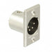 XLR432 by ITT Cannon, LLC - CONNECTOR RECPT MALE XLR 4P SOLDER CUP