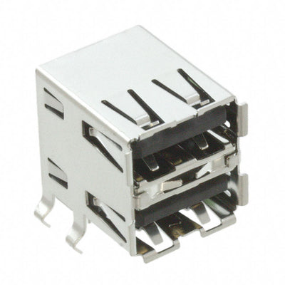 XM7A-0442A by Omron Electronics Inc-EMC Div - CONNECTOR RECPT USB2.0 TYPEA STACK R/A