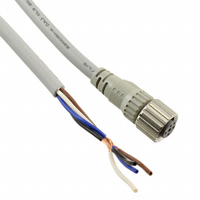 XS2F-D421-G80-F by Omron Automation and Safety - CABLE 4POS FMALE TO WIRE 16.4