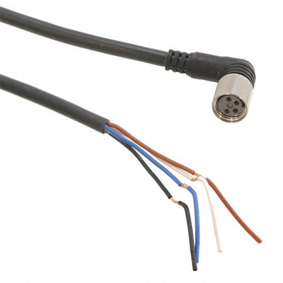 XS3F-M422-402-A by Omron Automation and Safety - CABLE 4POS FMALE TO WIRE 6.56