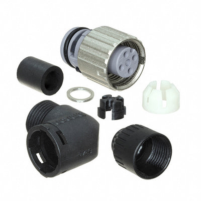 XS5C-D4C2 by Omron Automation and Safety - CONNECTOR RCP HSG FMALE 4PS INLINE RA