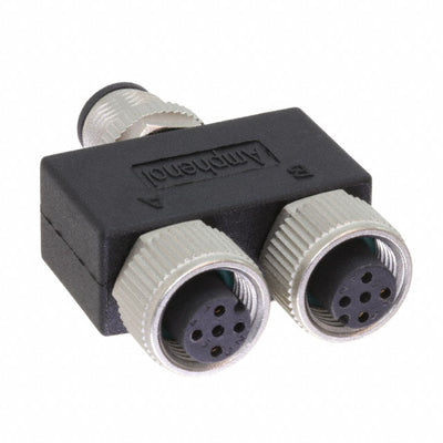 YA-A03M-A03F-A03F-01 by Amphenol LTW - CONNECTOR Y-ADPT 3P-3/3P M-F/F INLINE