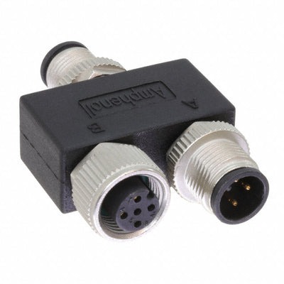 YA-A03M-A03M-A03F-01 by Amphenol LTW - CONNECTOR Y-ADPT 3P-3/3P M-F/M INLINE