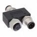 YA-A03M-A03M-A03F-01 by Amphenol LTW - CONNECTOR Y-ADPT 3P-3/3P M-F/M INLINE