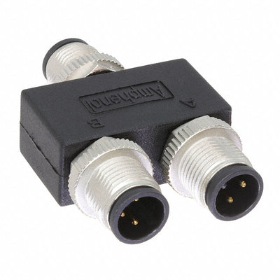 YA-A03F-A03M-A03M-01 by Amphenol LTW - CONNECTOR Y-ADPT 3P-3/3P F-M/M INLINE