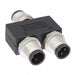 YA-A03F-A03M-A03M-01 by Amphenol LTW - CONNECTOR Y-ADPT 3P-3/3P F-M/M INLINE