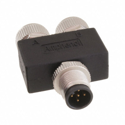 YA-A05M-A05F-A05F-01 by Amphenol LTW - CONNECTOR Y-ADPT 5P-5/5P M-F/F INLINE