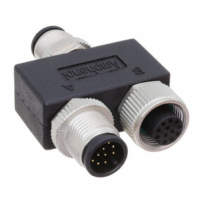 YA-A12M-A12M-A12F-01 by Amphenol LTW - CONNECTOR Y-ADAPTER 12P-12/12P M-F/M