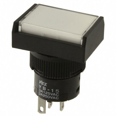 YB15RKW01-5C24-JB by NKK Switches - PUSH SWITCH BUTTON SPDT 3A 125V