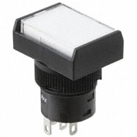 YB16RKW01-6B-JB by NKK Switches - PUSH SWITCH BUTTON SPDT 3A 125V