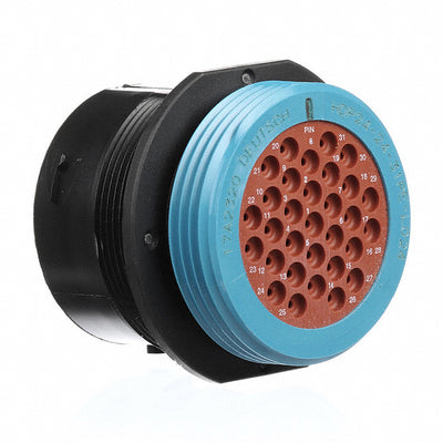 YHDP24-24-31PEL024 by TE Connectivity Deutsch Connectors - CONNECTOR RECPT HSNG MALE 31POS PNL MT