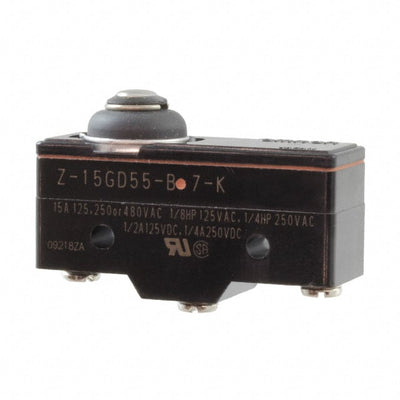 Z-15GD55-B7-K by Omron Automation and Safety - SWTCH SPDT 15A SHORT SPRNG PLNGR