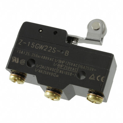 Z-15GW22S-B by Omron Automation and Safety - SWITCH SPDT 15A HINGE ROLLR LEVR