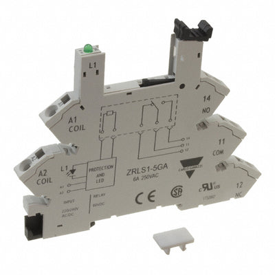 ZRLS15GA by Carlo Gavazzi Inc. - RELAY SOCKET 5 POSITION DIN RAIL