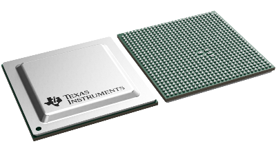 Texas Instruments electronic component on a white background