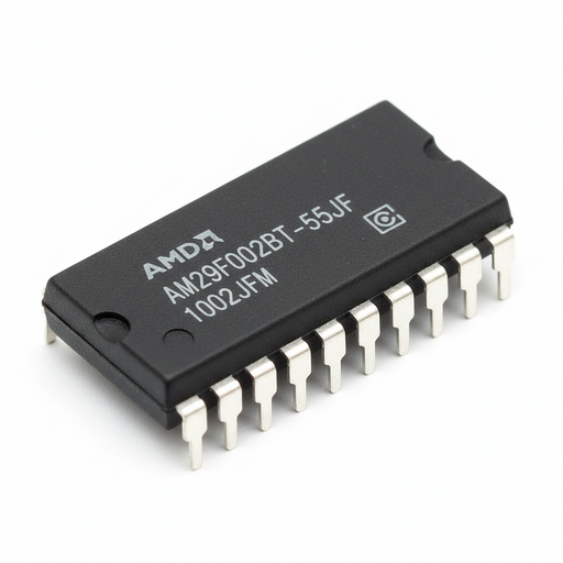 AMD microcontroller on a white background