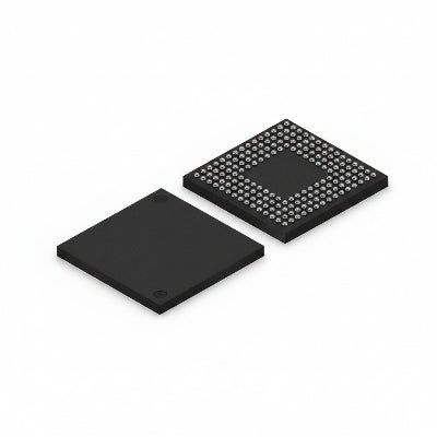 Two black electronic components on a white background