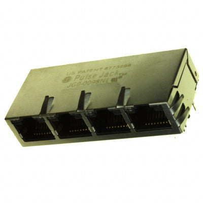 JG0-0098NL by Pulse Electronics - CONNECTOR JACK 4PORT 1000 BASE-T PCB