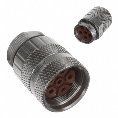 MB1CKN0600 by Amphenol Sine Systems Corp - CONNECTOR PLG HSG FMALE 6POS INLINE