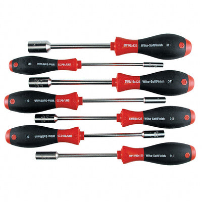 34193 by Wiha - NUT DRIVER SET HEX SOCKET 7PC