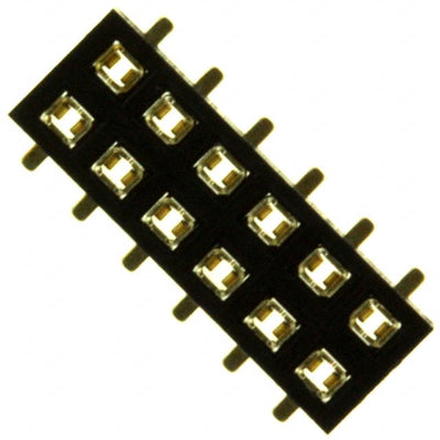 NPPN062GHNP-RC by Sullins Connector Solutions - CONNECTOR HDR 12POS 0.079 GOLD SMD