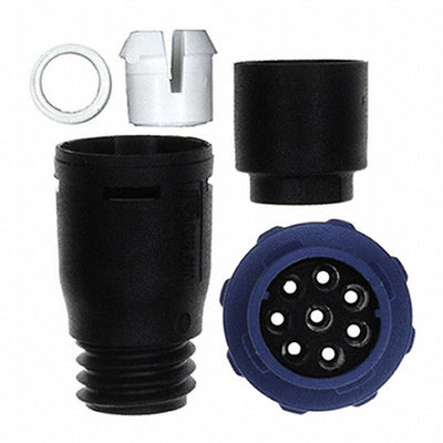 PX0411/08P/6065 by Bulgin - CONNECTOR RECPT HSG MALE 8POS INLINE