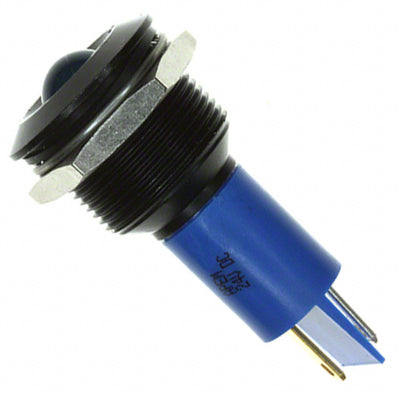 Q19P1BXXB24E by APEM Inc. - INDICATOR 24V 19MM PROMINENT BLU