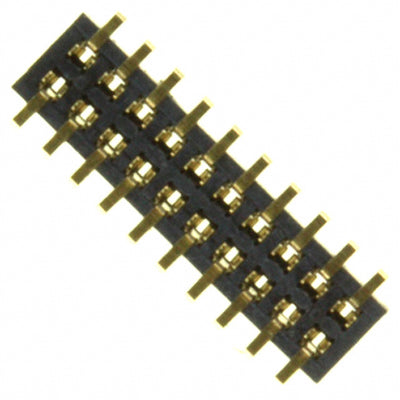 SFM210-LPSE-D10-SP-BK by Sullins Connector Solutions - CONNECTOR HDR 20POS 0.039 GOLD SMD