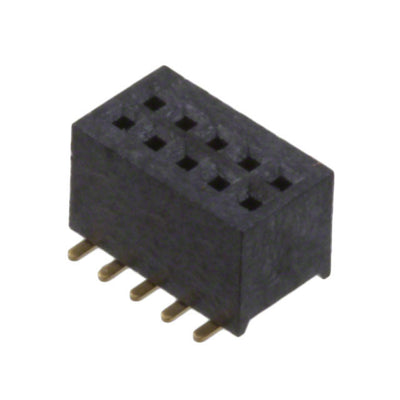 SFM315-LPGE-D05-SP-BK by Sullins Connector Solutions - CONNECTOR HDR 10POS 0.039 GOLD SMD