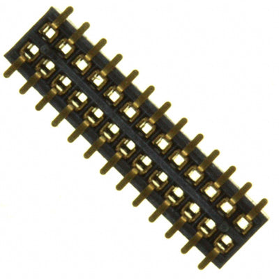 SFM315-LPGE-D13-SP-BK by Sullins Connector Solutions - CONNECTOR HDR 26POS 0.039 GOLD SMD