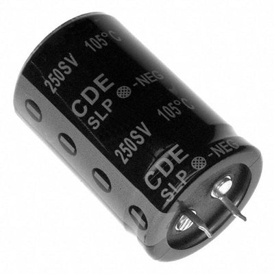 SLP821M250E4P3 by Cornell Dubilier Electronics (CDE) - ALUMIN CAP 820UF 20% 250V SNAP