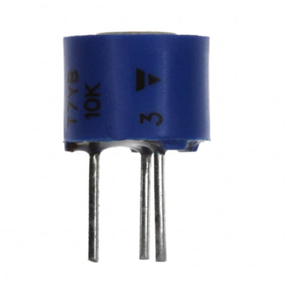 T7YB103MB40 by Vishay Sfernice - TRIMMER 10K OHM 0.5W PC PIN TOP