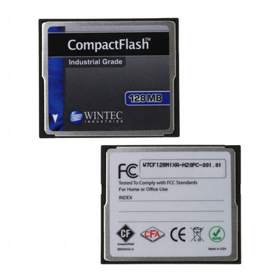 W7CF128M1XA-H20PC-001.01 by Wintec Industries - MEM CARD COMPACTFLASH 128MB SLC
