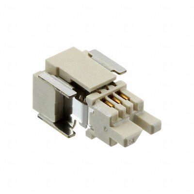 1445297-1 by TE Connectivity AMP Connectors - CONNECTOR RECPT 6P 0.031 GOLD SMD R/A